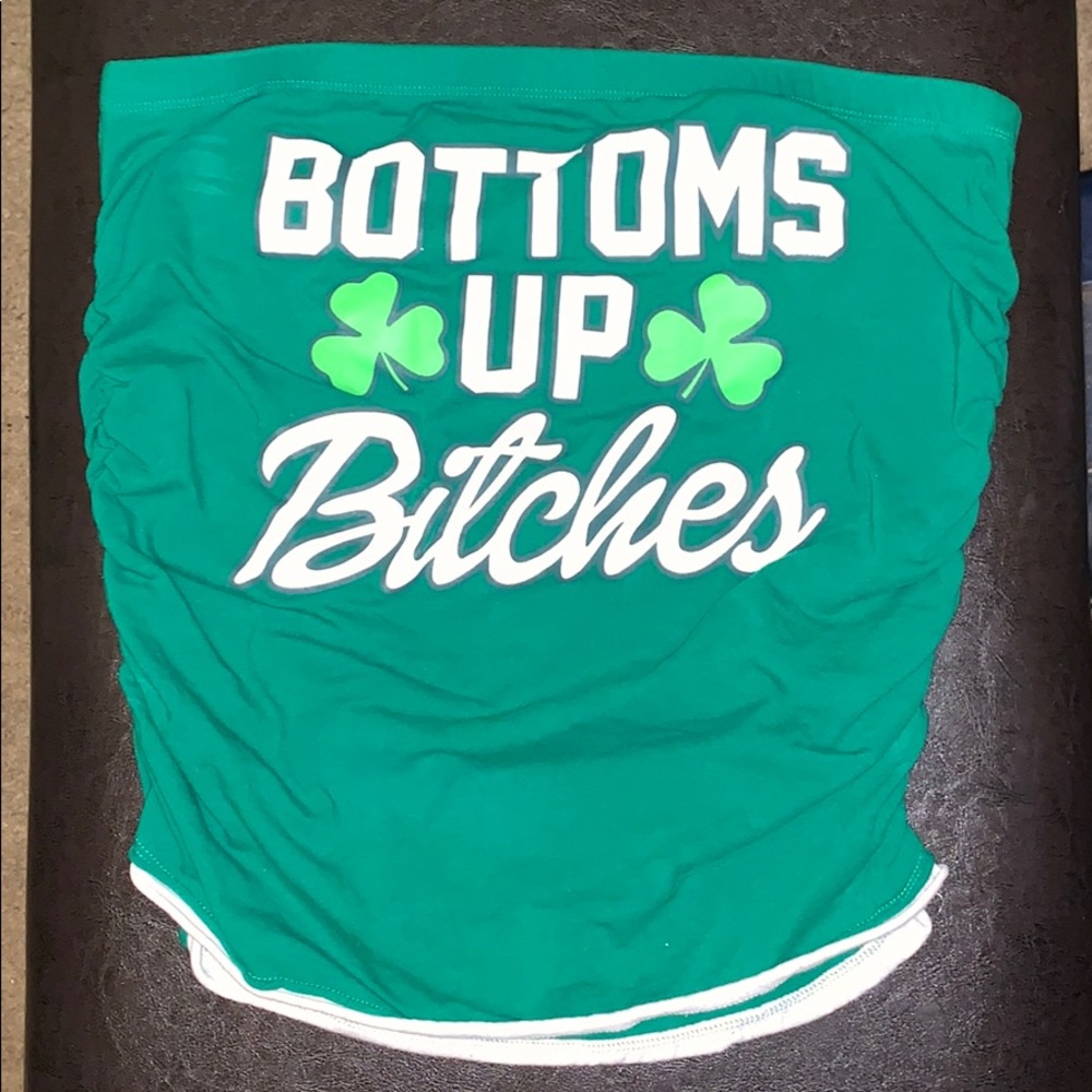 St patty’s day tube top